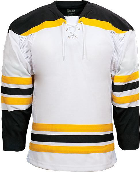 Kobe K3G Pro-Style Boston Home Hockey Jersey - K3G04H