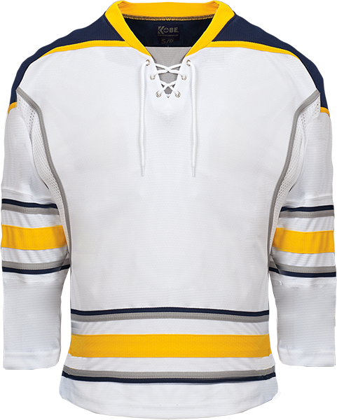 Kobe K3G Pro-Style Buffalo White Hockey Jersey - K3G02W