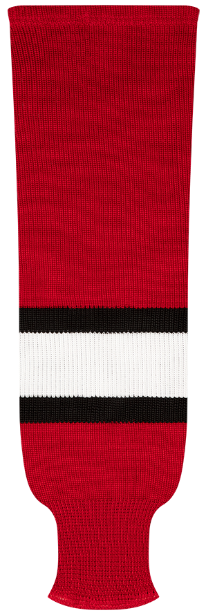 Kobe League Knit Carolina Away Hockey Socks - 9815A