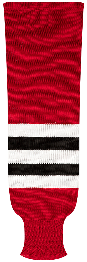 Kobe League Knit Chicago Away Hockey Socks - 9806A