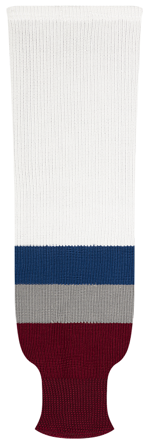 Kobe League Knit Colorado Home Hockey Socks - 9835H