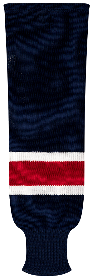 Kobe League Knit Columbus Away Hockey Socks - 9847A