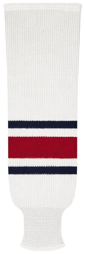 Kobe League Knit Columbus Home Hockey Socks - 9847H