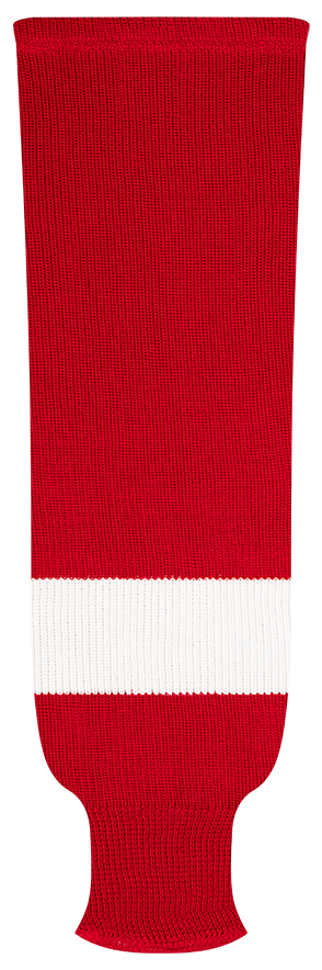 Kobe League Knit Detroit Away Hockey Socks - 9800A