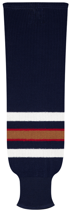 Kobe League Knit Edmonton Away Hockey Socks - 9837A