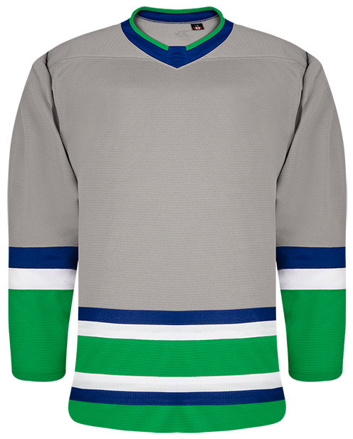 Kobe K3G Pro-Style Hartford Away Grey Hockey Jersey - K3G25A