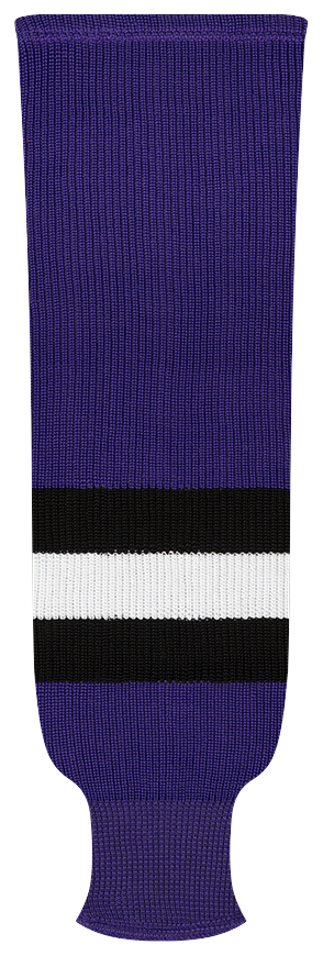 Kobe League Knit Los Angeles Purple Hockey Socks - 9861R