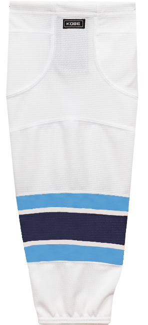 Kobe K3G Pro Maine White Home Hockey Socks - K3GS65H