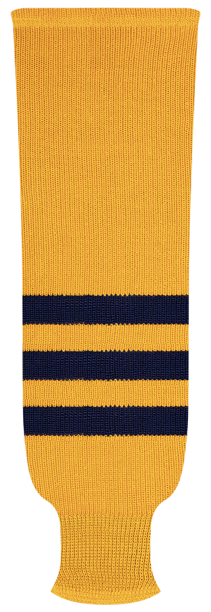 Kobe League Knit Michigan Gold Hockey Socks - 9819R