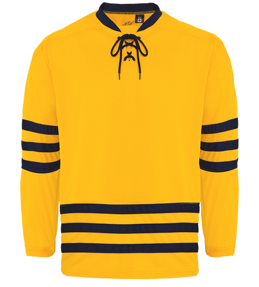 Kobe K3G Pro-Style Michigan Gold Hockey Jersey - K3G19R