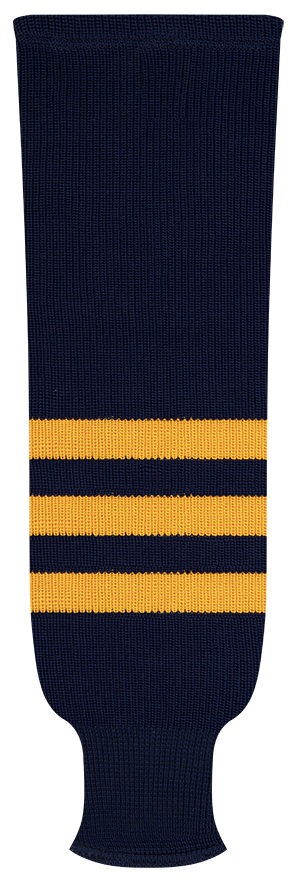 Kobe League Knit Michigan Navy Hockey Socks - 9819A