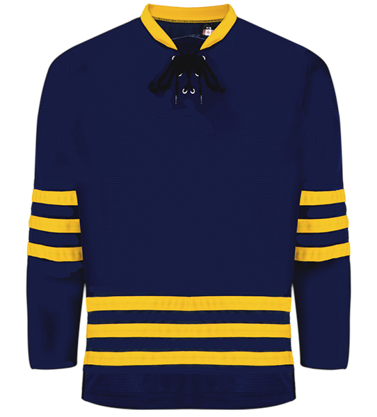 Kobe K3G Pro-Style Michigan Navy Hockey Jersey - K3G19A