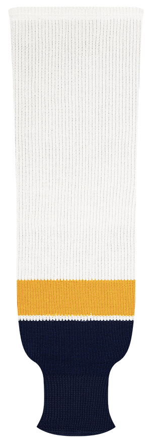 Kobe League Knit Nashville White Hockey Socks - 9843W