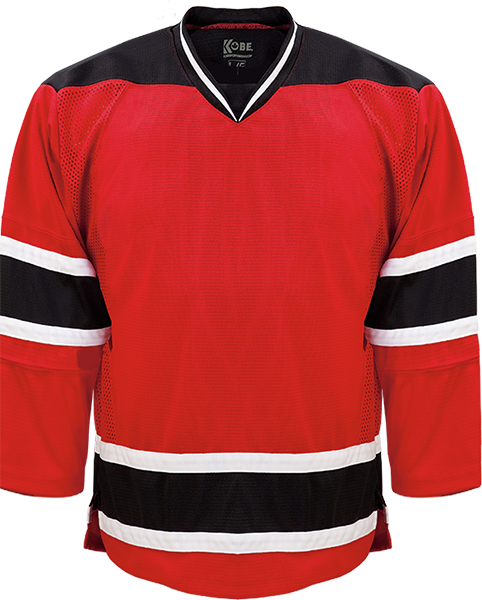 Kobe K3G Pro-Style New Jersey Away Hockey Jersey - K3G23A