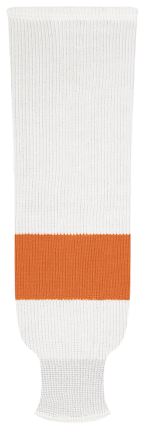 Kobe League Knit Philadelphia White Hockey Socks - 9888H