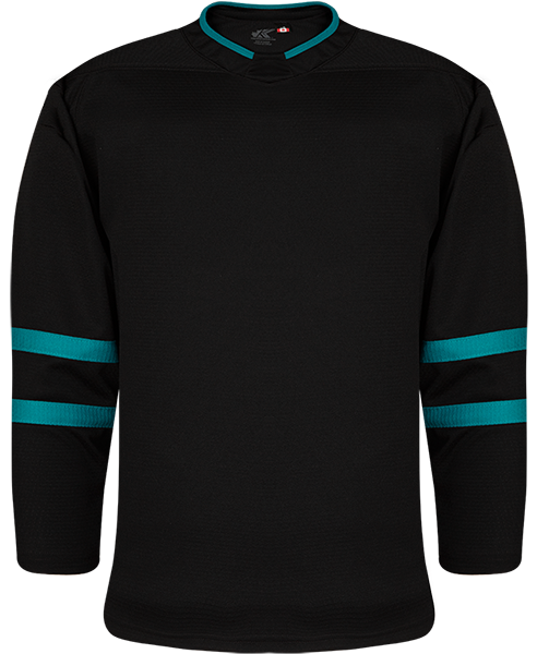Kobe K3G Pro-Style San Jose 3rd Black Hockey Jersey - K3G44R