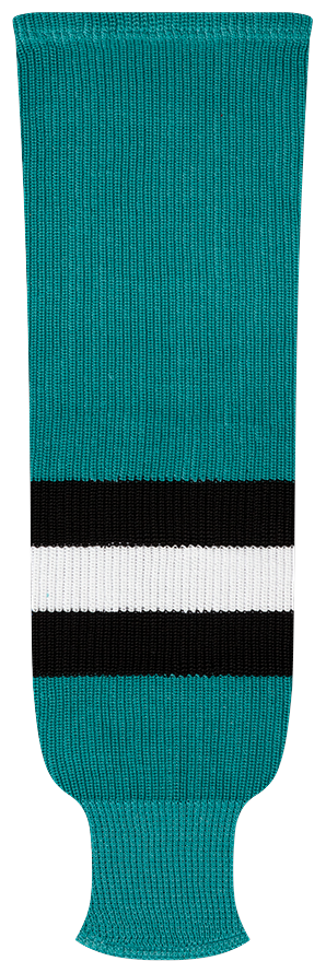 Kobe League Knit San Jose Teal 3rd Hockey Socks - 9840R