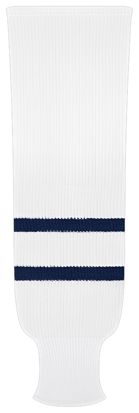 Kobe League Knit Toronto White Hockey Socks - 9893H