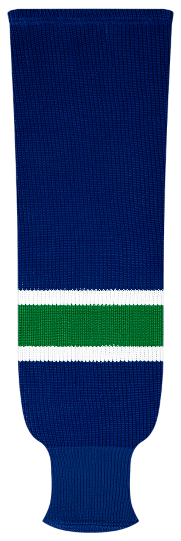 Kobe League Knit Vancouver Blue Vintage Away Hockey Socks - 9854A
