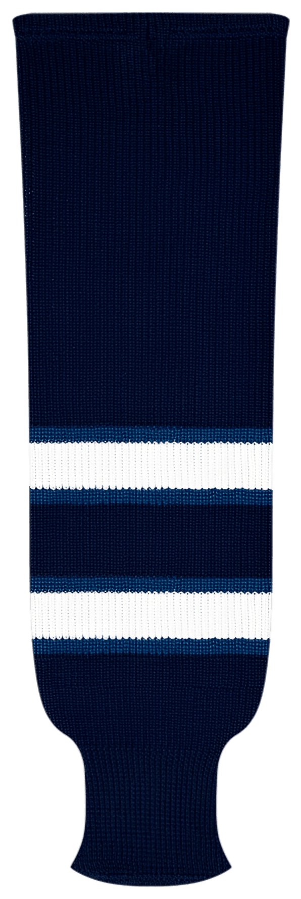 Kobe League Knit Winnipeg Navy Hockey Socks - 9803A