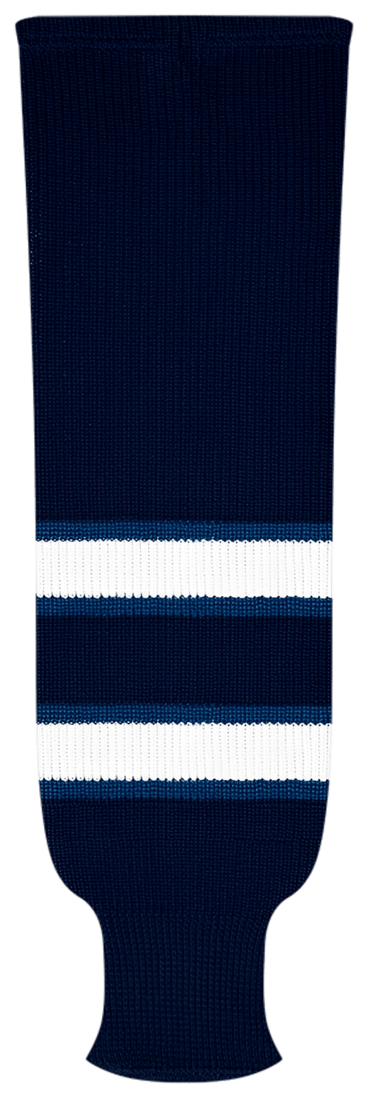 Kobe League Knit Winnipeg Navy Hockey Socks - 9803A