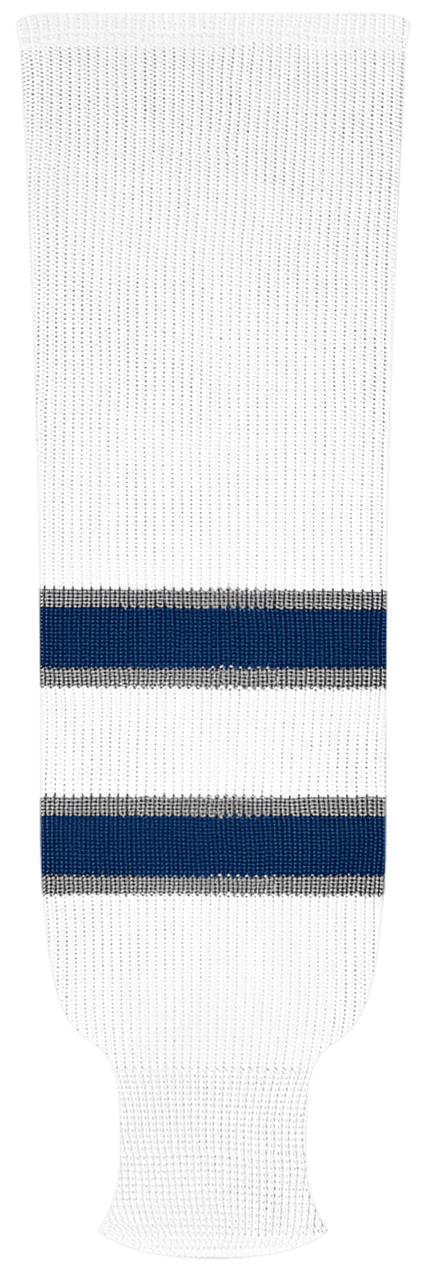 Kobe League Knit Winnipeg White Hockey Socks - 9803H