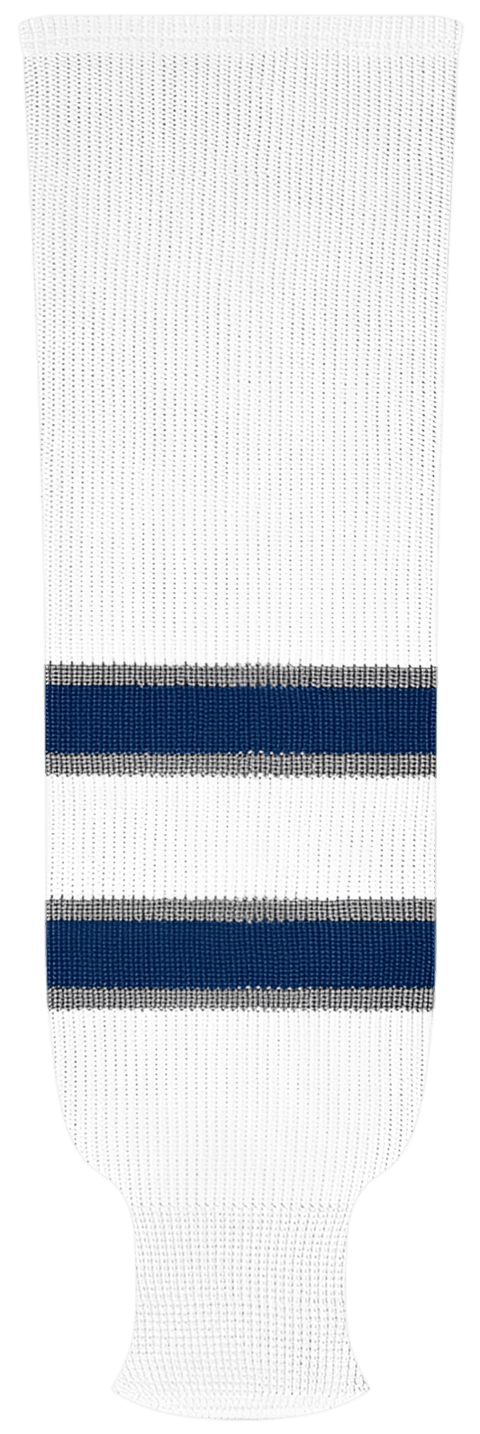 Kobe League Knit Winnipeg White Hockey Socks - 9803H